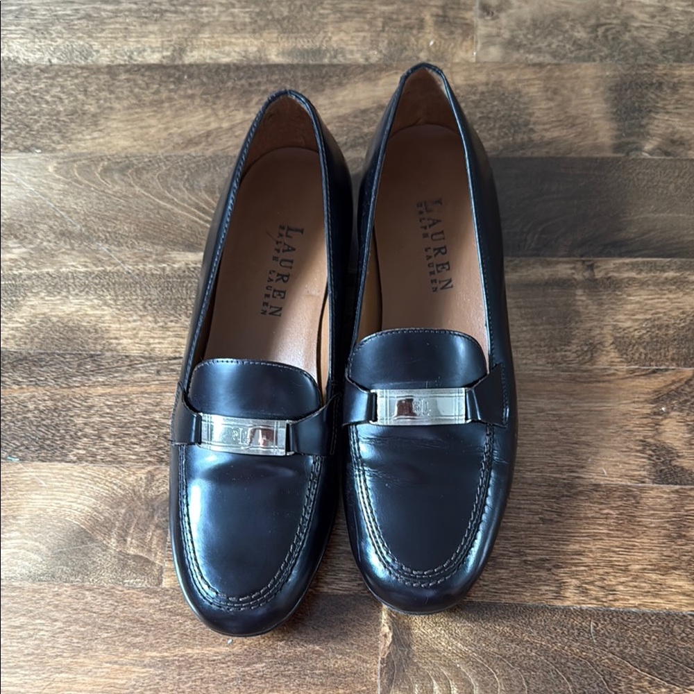 Lauren Ralph Lauren Women's Shiny Black Loafers